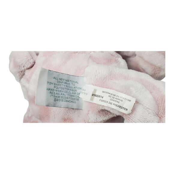 Nat & Jules Prudy Teddy Bear Lovey Plush Pink Circle Print Textured Gift Present - Picture 9 of 13